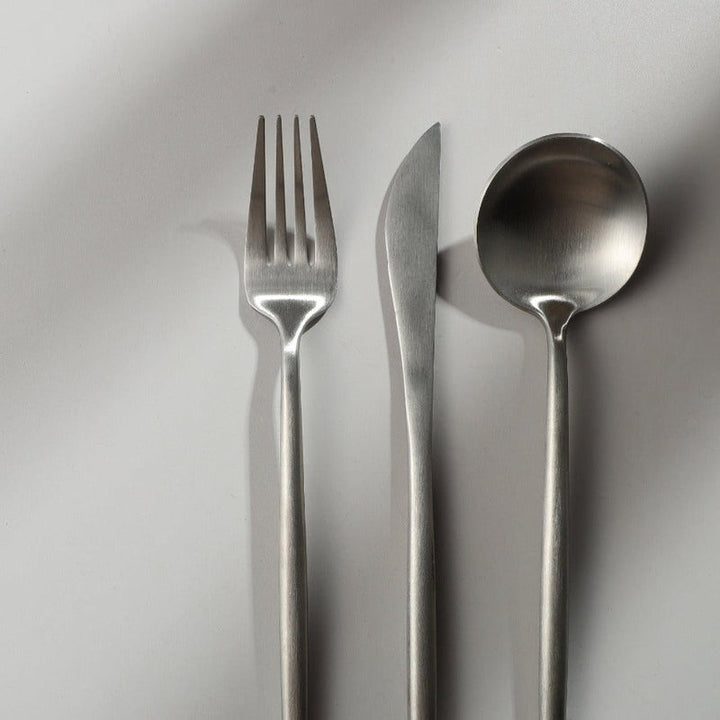 Luvikno | Minimalistisk Rustfritt Stål Bestikk Elegant Enkelhet