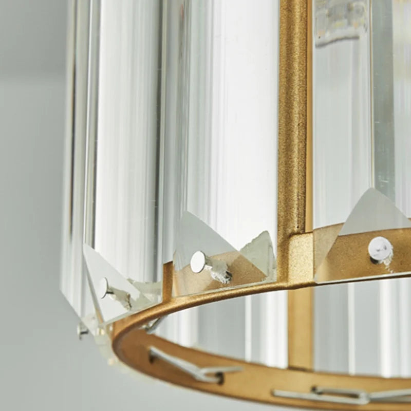 Luvikno | LuxeGlow SparkleLampe - Elegant K9 Krystall Pendel Lys