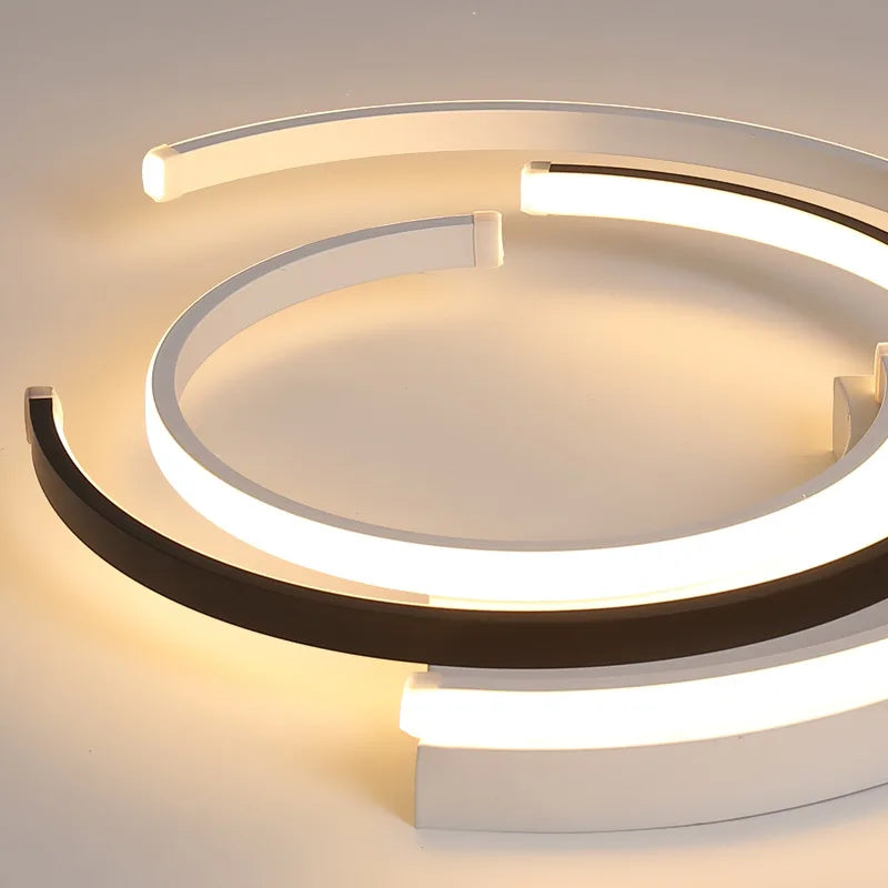 LEDFlex Taklampe – Moderne Rund LED Belysning for Stue og Soverom | Luvikno