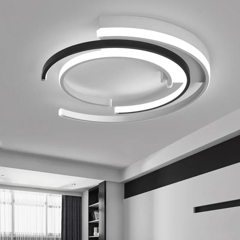 LEDFlex Taklampe – Moderne Rund LED Belysning for Stue og Soverom | Luvikno