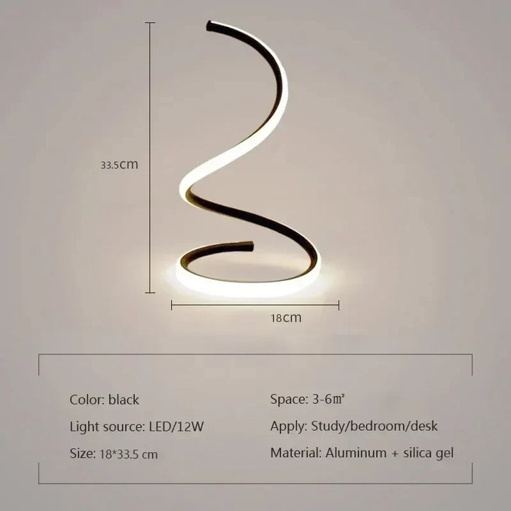 Luvikno | Minimalistisk LED Bordlampe med Justerbart Skjerm - Stilfull Belysning for Hjemmet