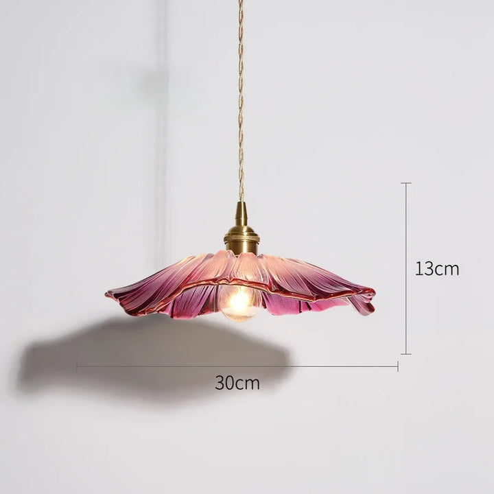 FloraGlimmer - Moderne Luviknoomformede Pendellampe | Glass Design | LED Belysning for Stue og Spisestue | Luvikno