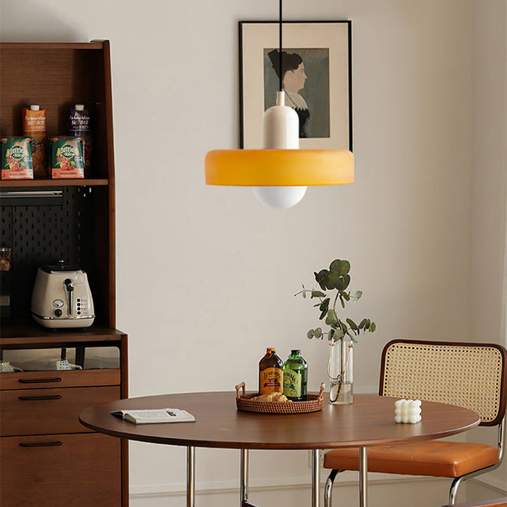Fargerik Bauhaus-Stil Pendellampe - StiloGlas | Luvikno