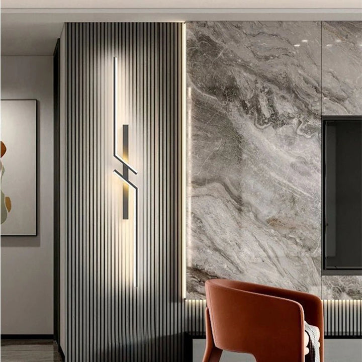 Luvikno | Kreativ LED vegglampe med stripedesign | Moderne design og dimbar lys i 3 farger