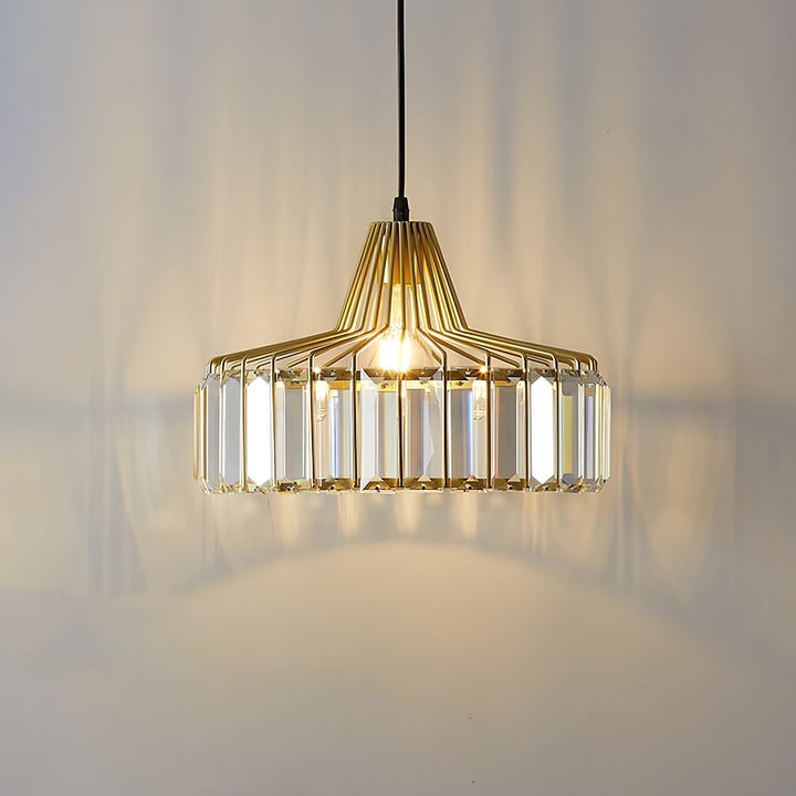 Moderne Svart Krystall Pendelbelysning | Luvikno