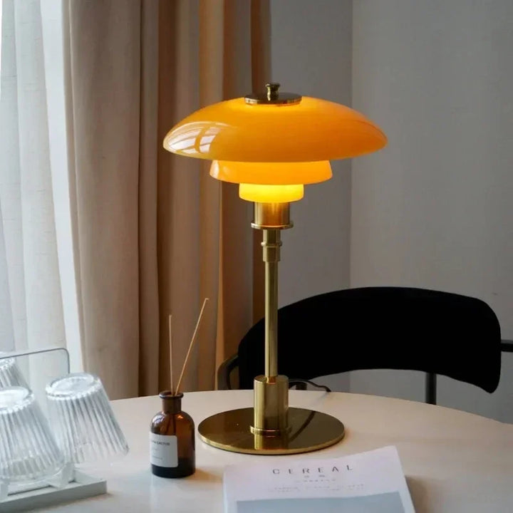 Nordic Glass Table Lamp – Minimalist LED Lys for Hjem | Luvikno