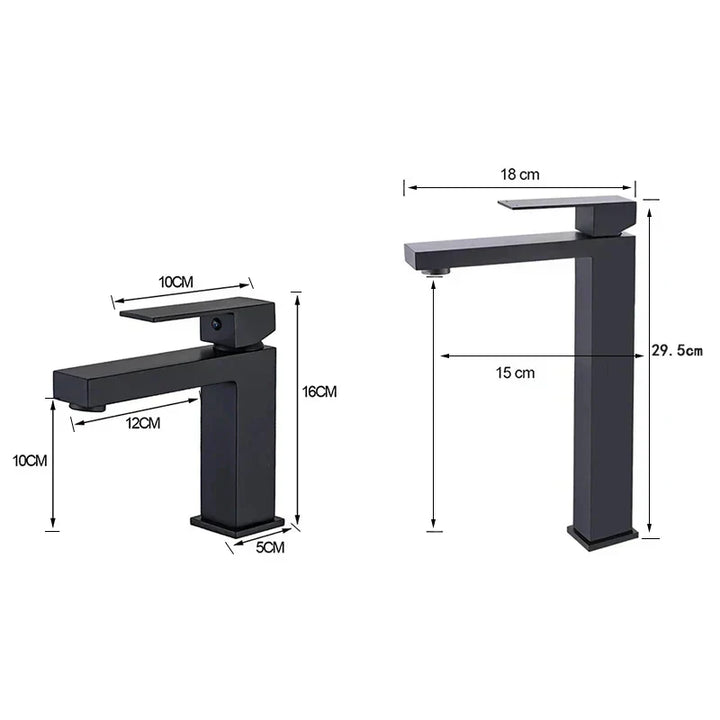 Luvikno | Moderne Svart-Sølv Kran - for Luksus Bathtub Opplevelse