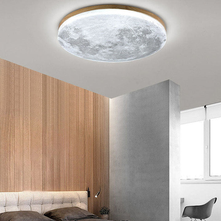 Moon Round | Minimalistisk rund LED-taklampe | Luvikno
