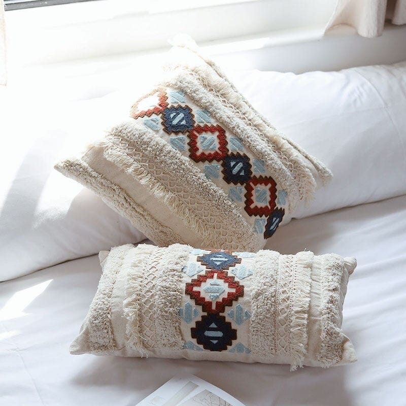Marokko Tufting Elfenbein Putetrekk | Luvikno