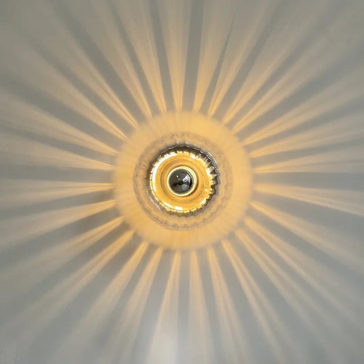 Skandinavisk Bauhaus Vegglampe laget av Glass, Moderne LED Vegglampe for Gang & Stue | Luvikno
