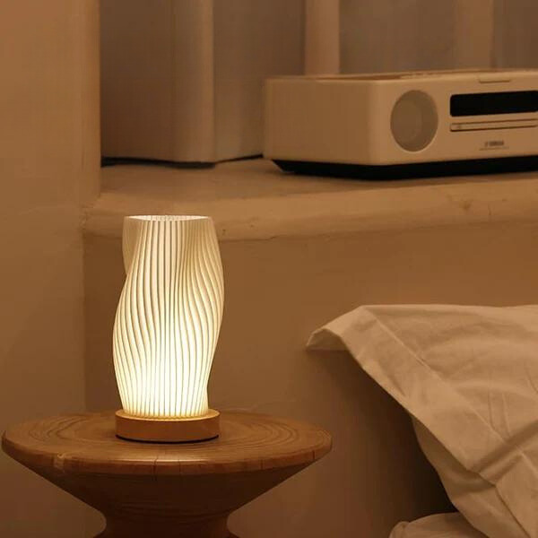 Bølgeformet Ambient Lampe - Sofia | Luvikno