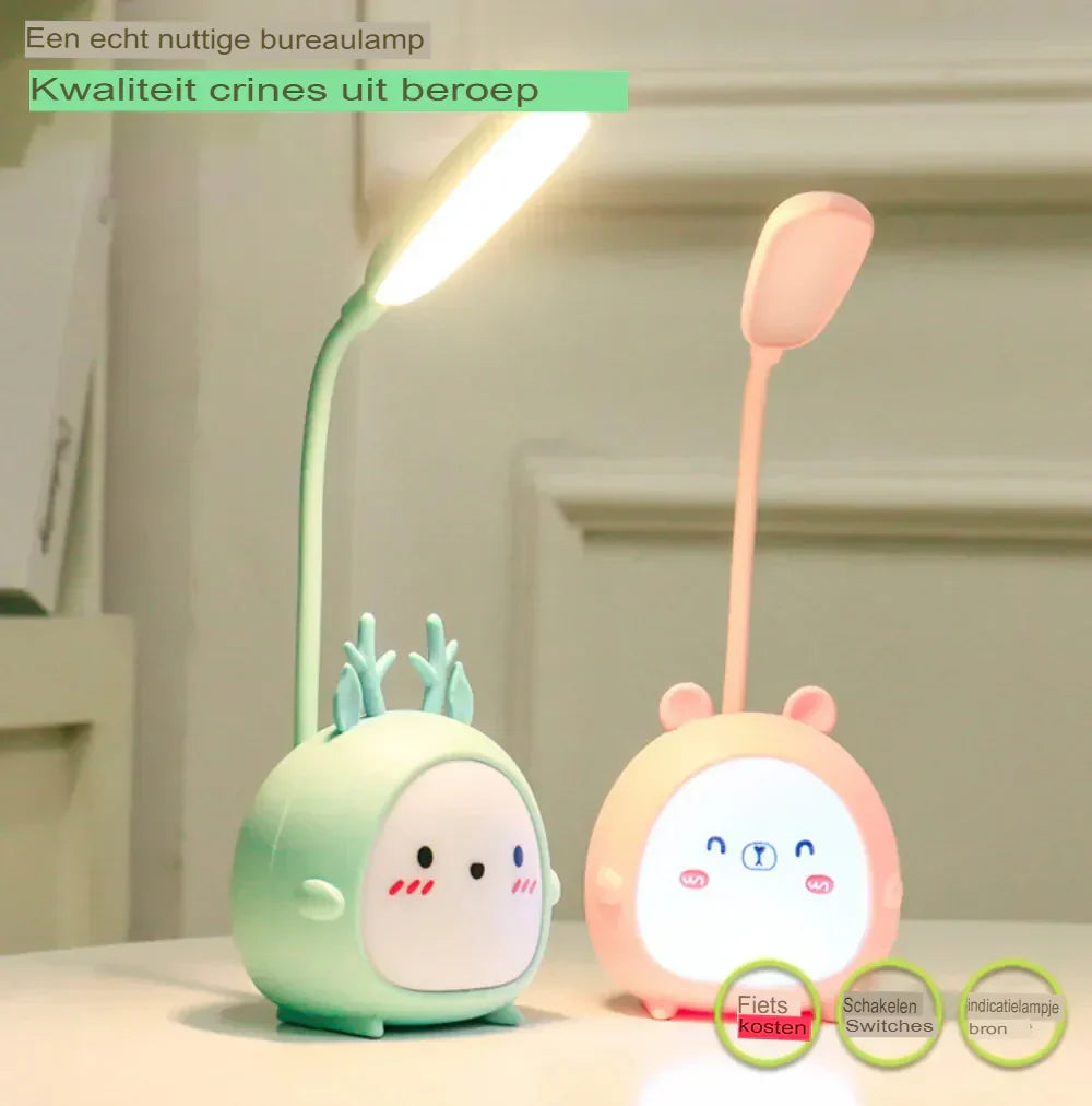 Sikker LED barneboklampe med nattfunksjon Luvikno