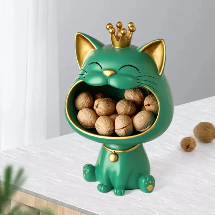 FortunaZen – Dekorativ lykkekatt som symboliserer ro og positivitet Luvikno