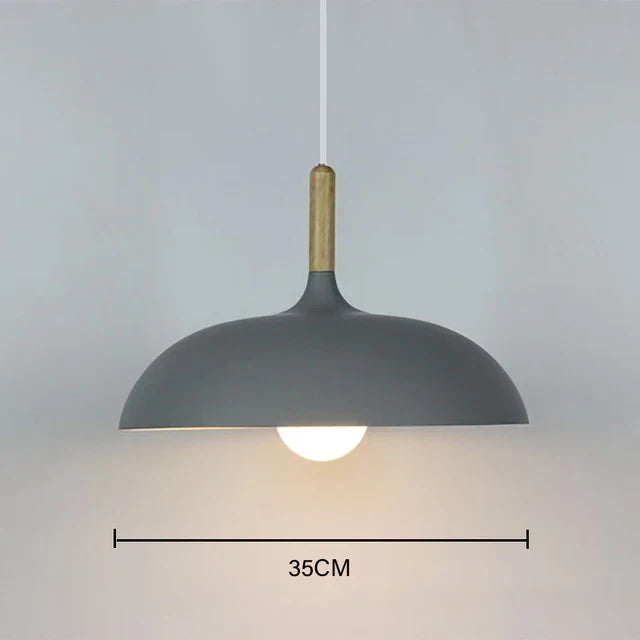 Moderne taklampe eiketre | Skandinavisk pendellampe for stuen | Luvikno