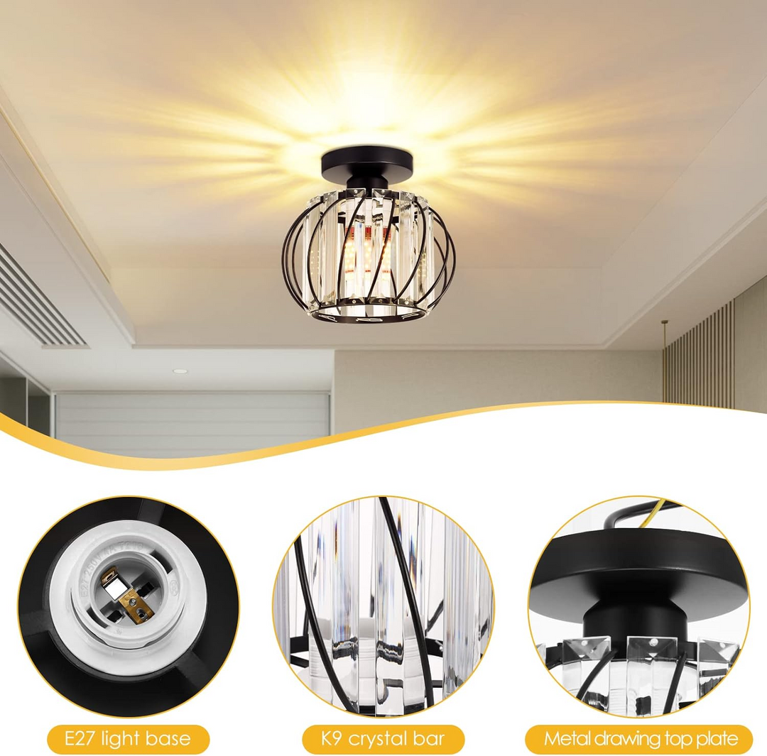 Minimalistisk Glass Taklampe | Luvikno