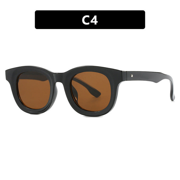 Dame trendy oversized solbriller med markant design Luvikno
