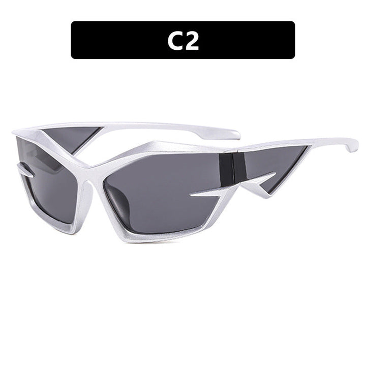 Dame sporty solbriller i dynamisk design Luvikno