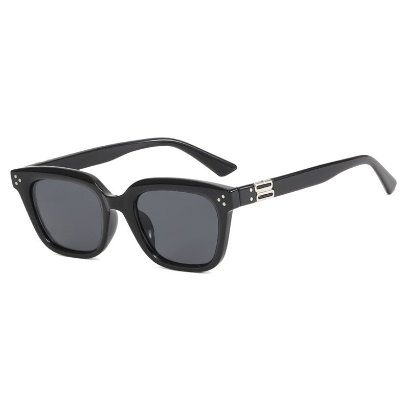 Dame oversized solbrille i moderne geometrisk design Luvikno