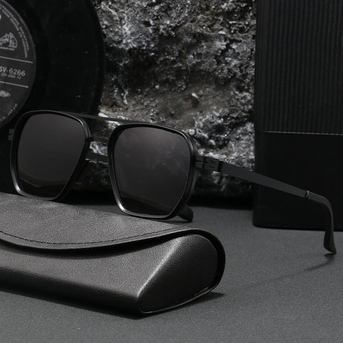 Damer moderne oversized firkantet solbrille Luvikno
