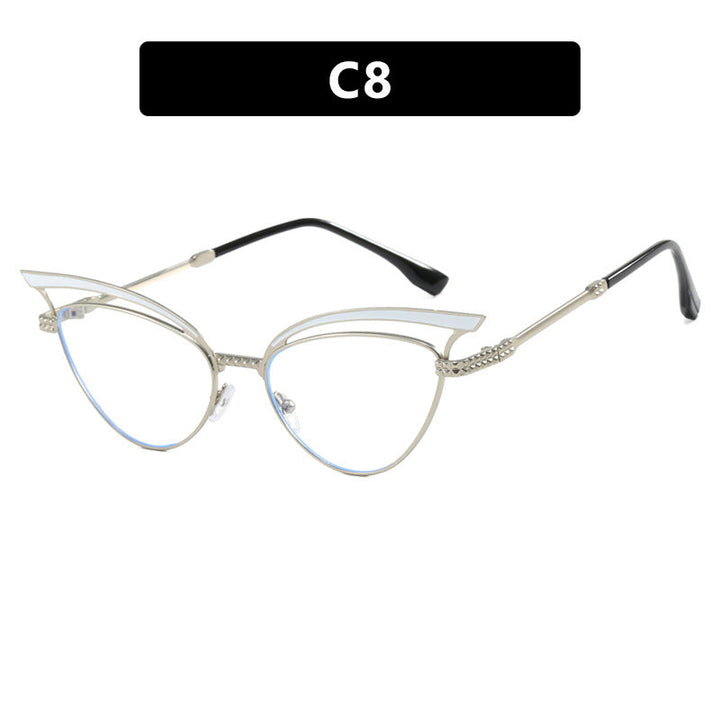 Dame Cat-Eye Briller med filigran designelement Luvikno