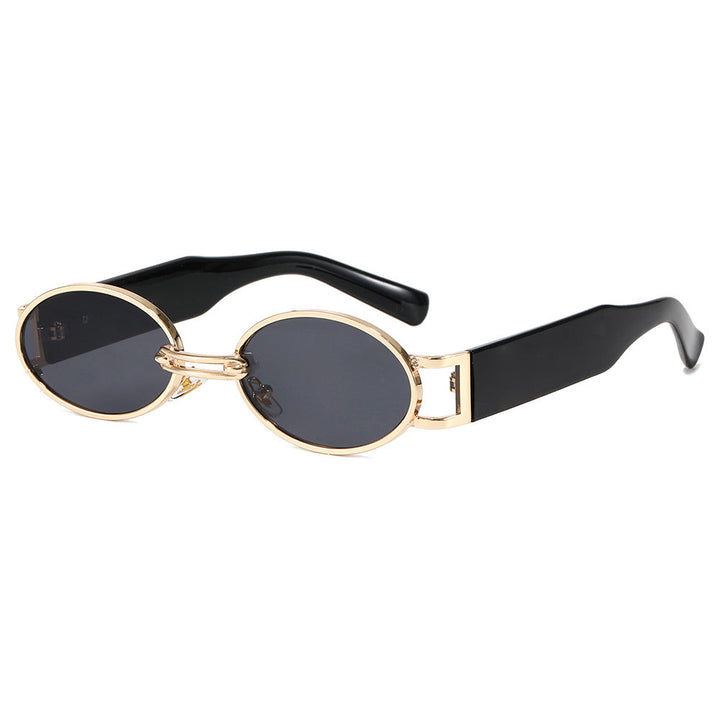 Dame moteriktig solbrille i oval design Luvikno