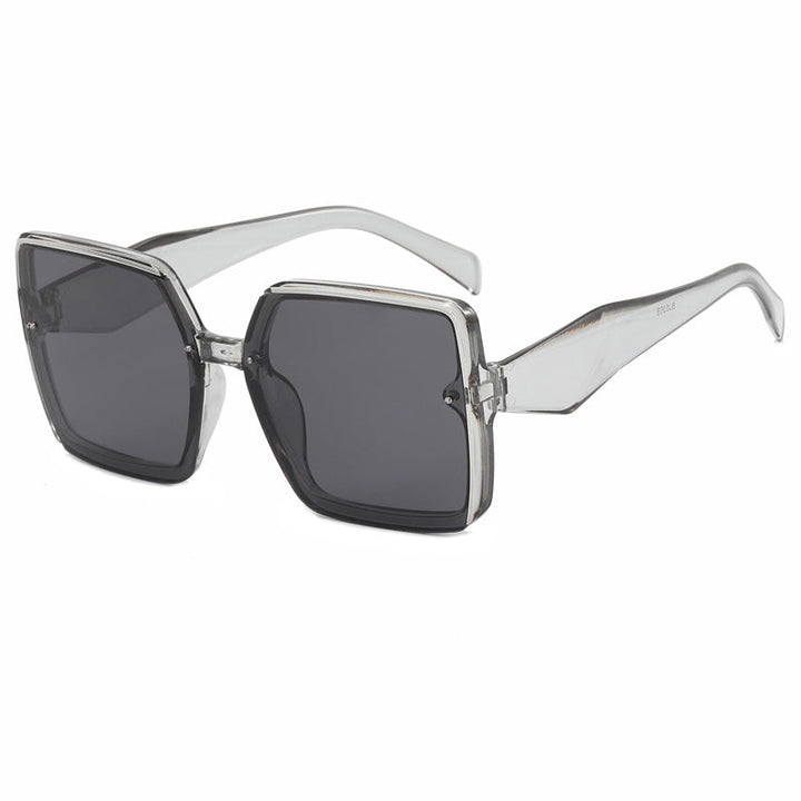 Dame overdimensjonert kvadratisk solbrille Luvikno