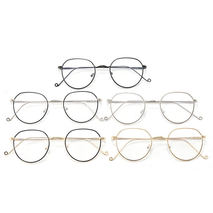Dame moteriktig brille med elegant oval rammeform Luvikno