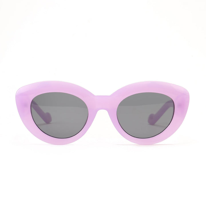 Dame Cat-Eye Solbriller med moderne plastikkinnet Luvikno