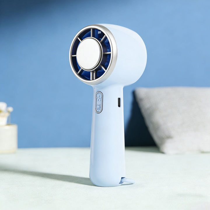 Unisex Bærbar, ergonomisk Mini-vifte med USB-tilkobling og trinnløs hastighetsregulering Luvikno
