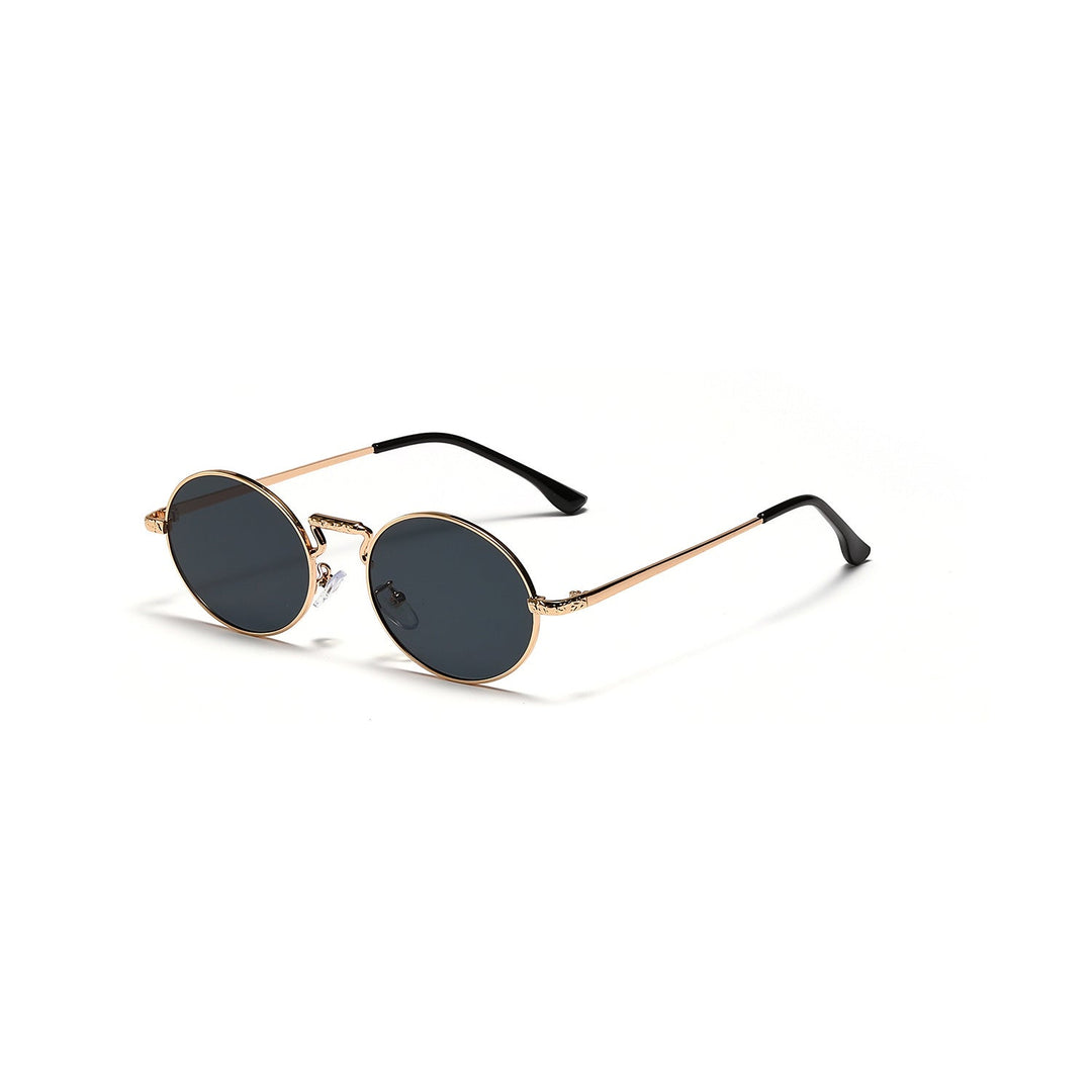 Dame rund fashionable solbriller Luvikno