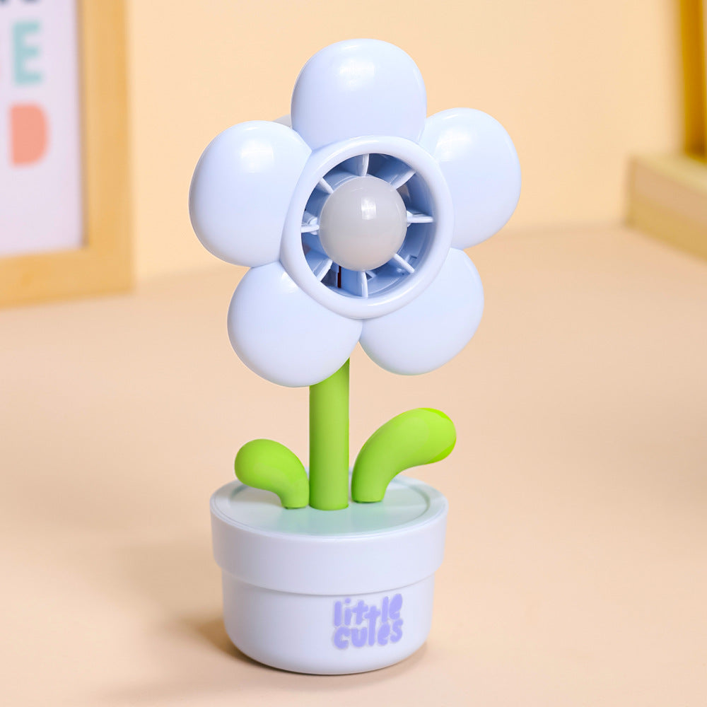 Blomstertema Mini Skrivebords Kjølevifte Luvikno