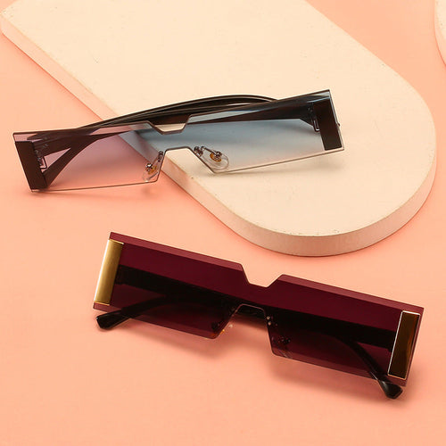 Damer Mote Rektangulære Solbriller Luvikno