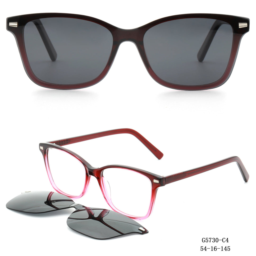 Dame solbrille i moteriktig dual-design Luvikno