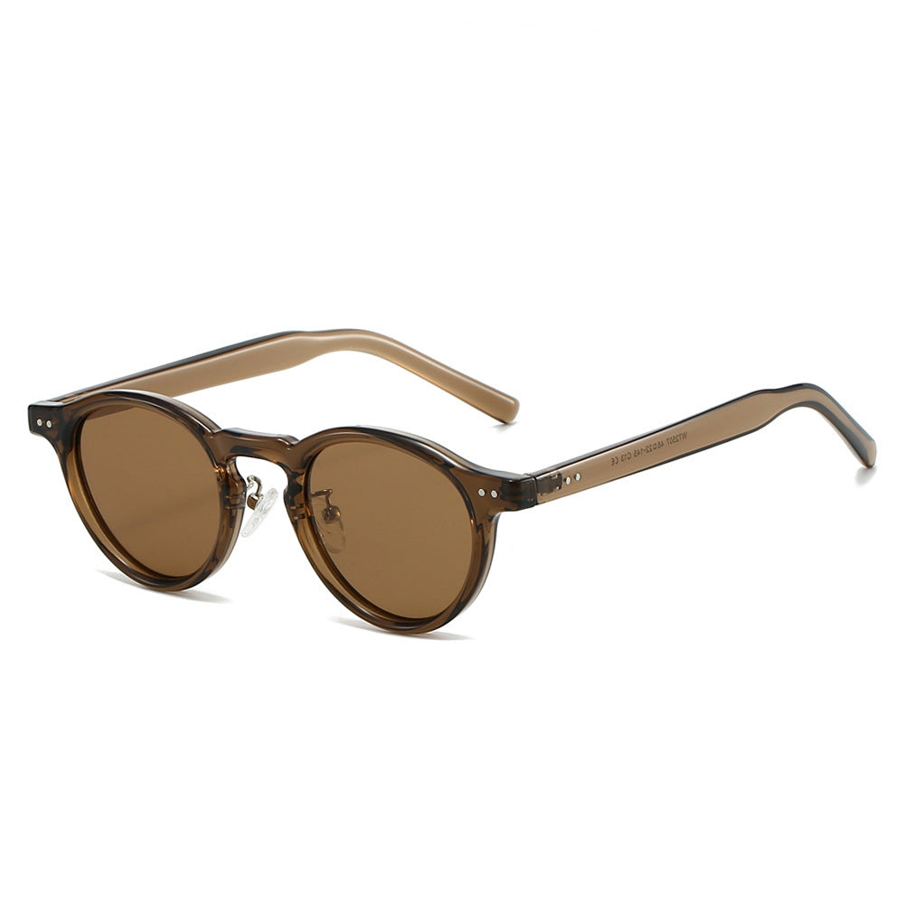 Dame Retro-Rundsolbrille Luvikno