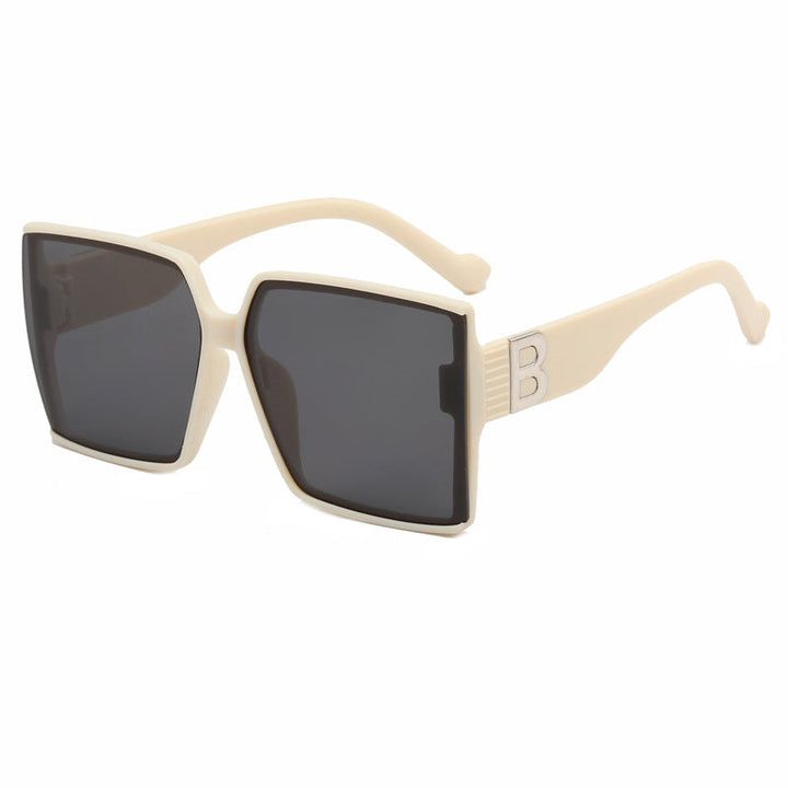 Dame Overdimensjonert Solbrille med luksuriøs Detalj Luvikno