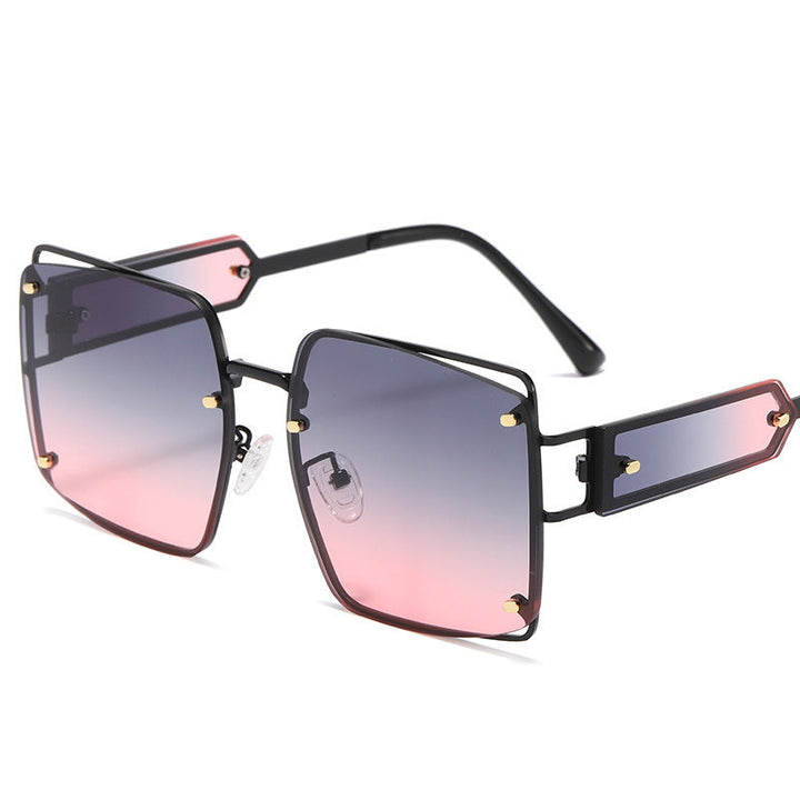 Damer elegante oversized solbriller med markant geometrisk design Luvikno
