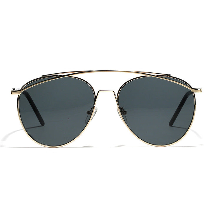 Dame Aviator Solbriller med elegant metallramme Luvikno