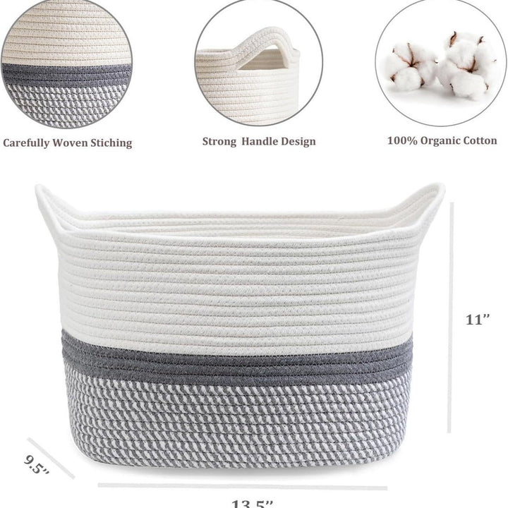 Dame Moderne Oppbevaringskurv med fl woven design Luvikno