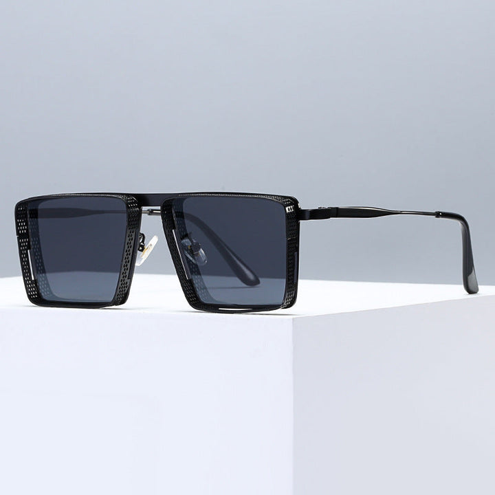Dame Oversized Designer-solbriller med unikt rammedesign Luvikno