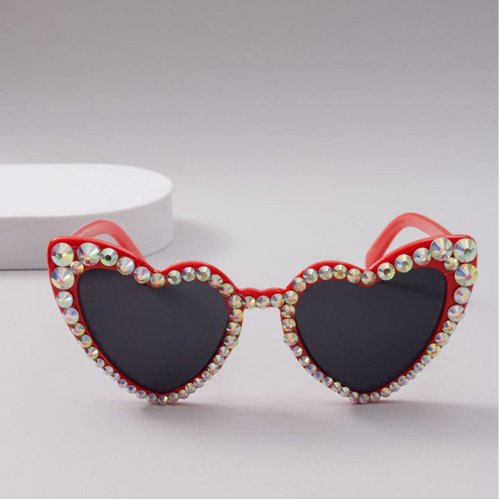 Dame Hjerteformet Glitter-solbrille Luvikno