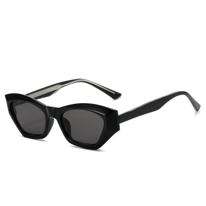 Damer Cat Eye solbriller med moderne transparente detaljer Luvikno