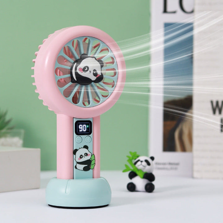Dame Bærbar Håndvifte i Panda-design Luvikno