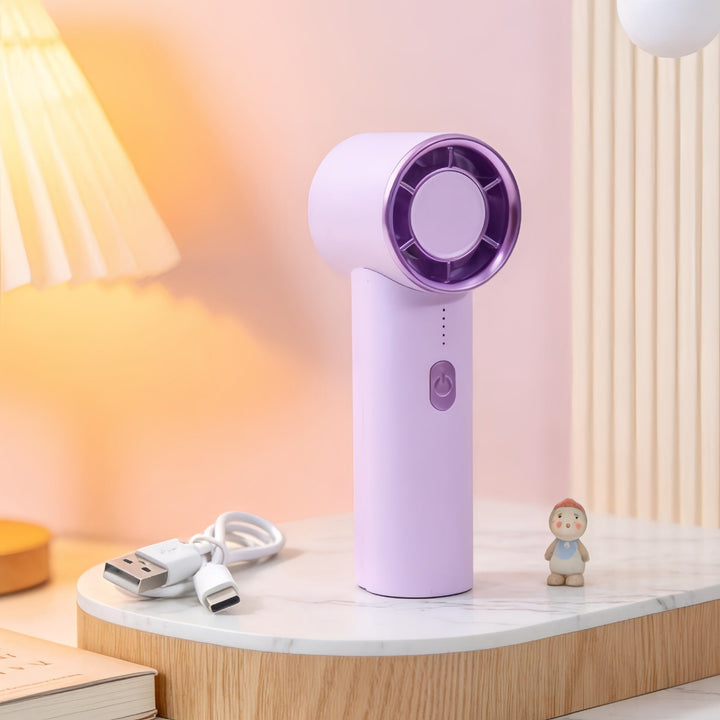 Dame bærbar mini-vifte med ergonomisk design Luvikno