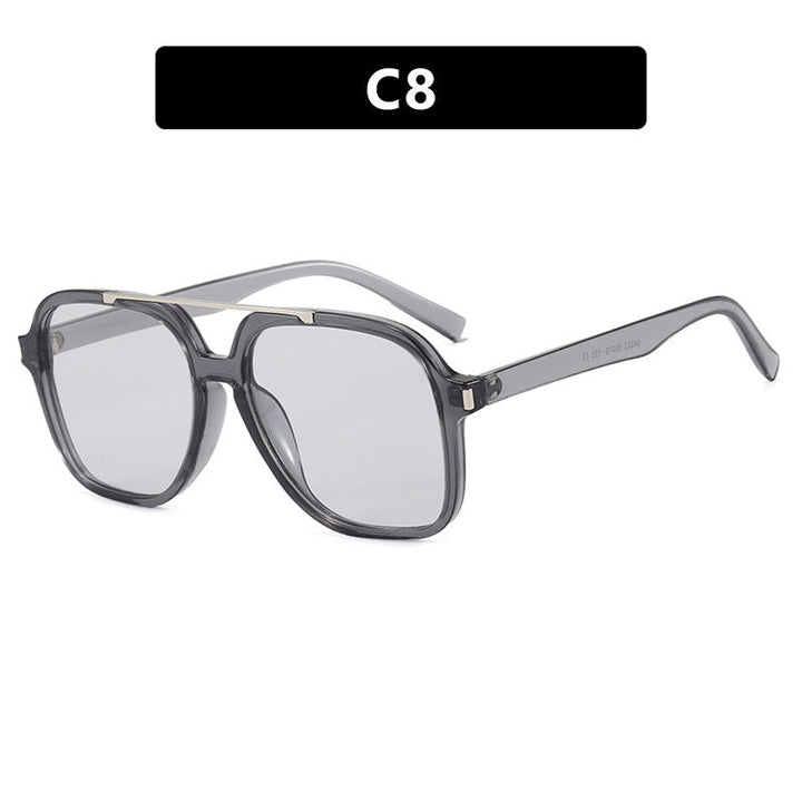 Dame kvadratisk solbrille med beskyttende UV-filter og elegant ramme Luvikno