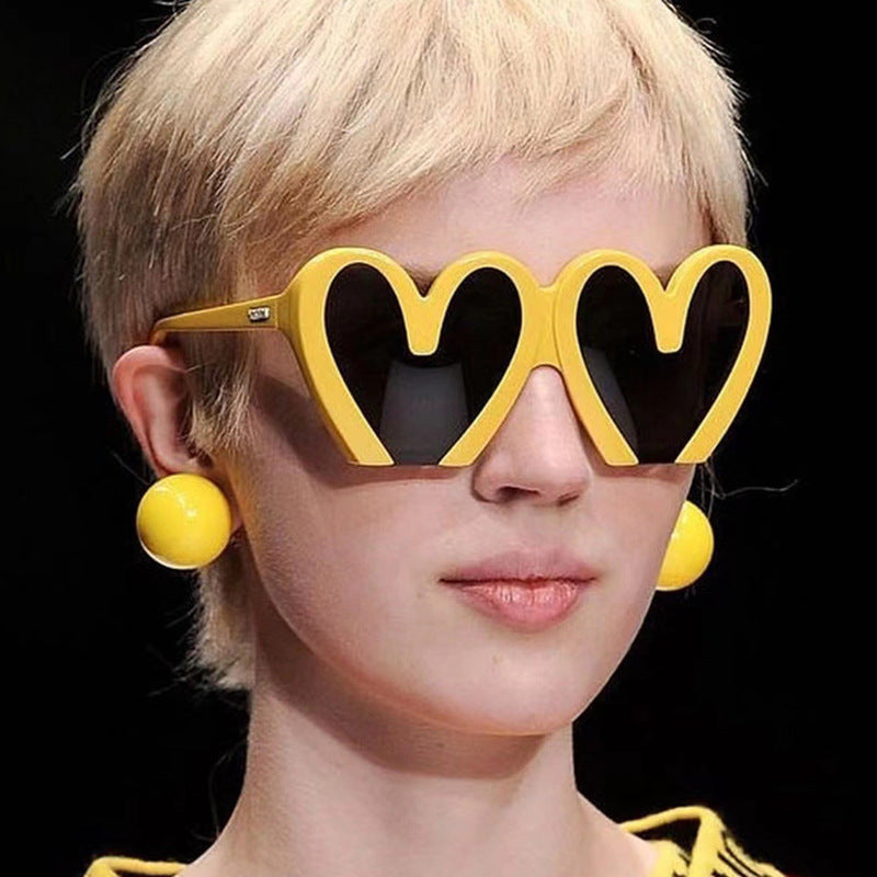 Dame hjerteformet solbrille Luvikno 1780928954