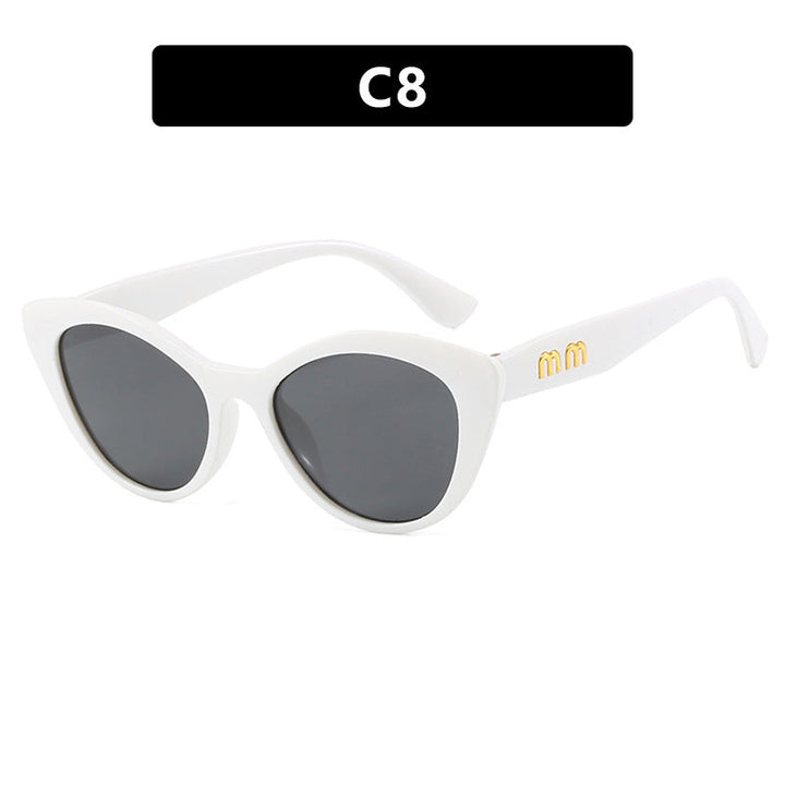 Damer eksentriske Cat-Eye solbriller med beskyttende UV-filter Luvikno