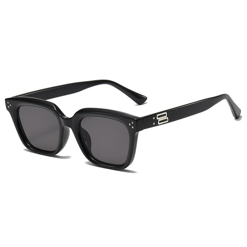 Dame moteriktig oversized solbrille med robust plastikkramme Luvikno