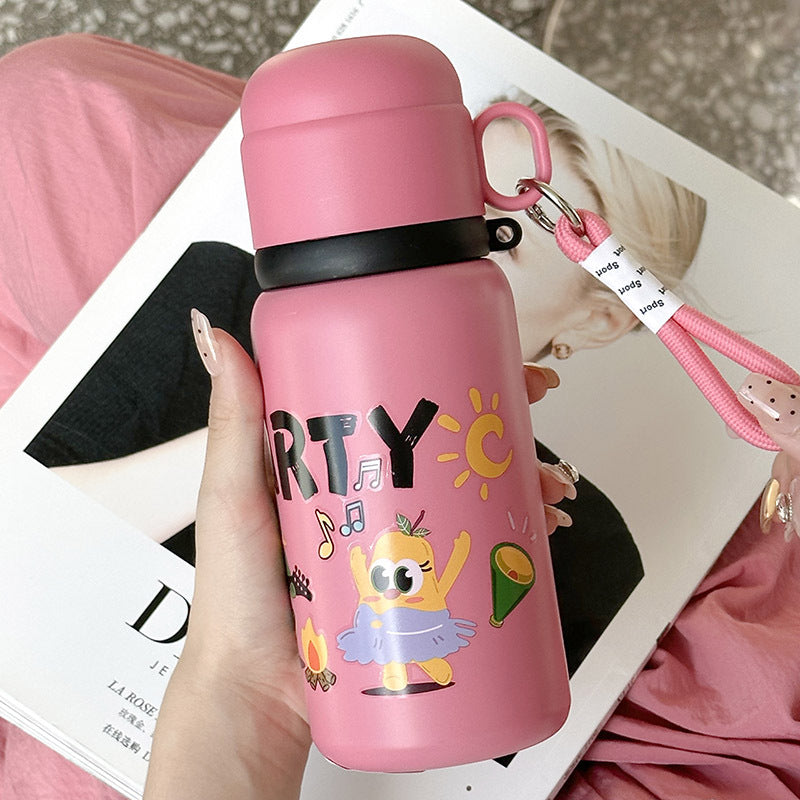 Damen Isolierflasche mit fröhlichem Tierdesign Luvikno