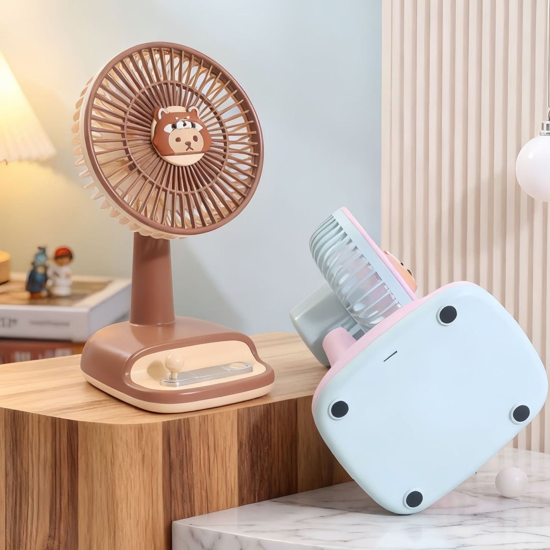 Damer Mini Vifte med USB-tilkobling og variabel vippe mekanisme Luvikno