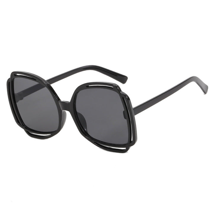 Dame oversized solbriller i moderen retro-design Luvikno